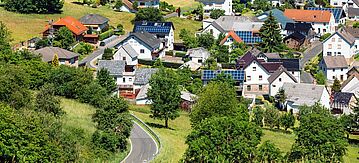 Blick auf eine Kommune