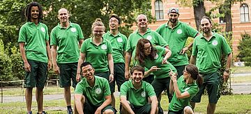 Team des Modellprojektes IGA Workcamps Grüne Berufe