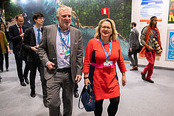 Svenja Schulze und Jochen Flasbarth auf der COP 25