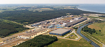 Blick übers AKW Greifswald