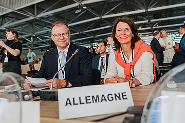 Carsten Schneider und Rita Schwarzelühr-Sutter . Weitere Informationen siehe Bildunterschrift