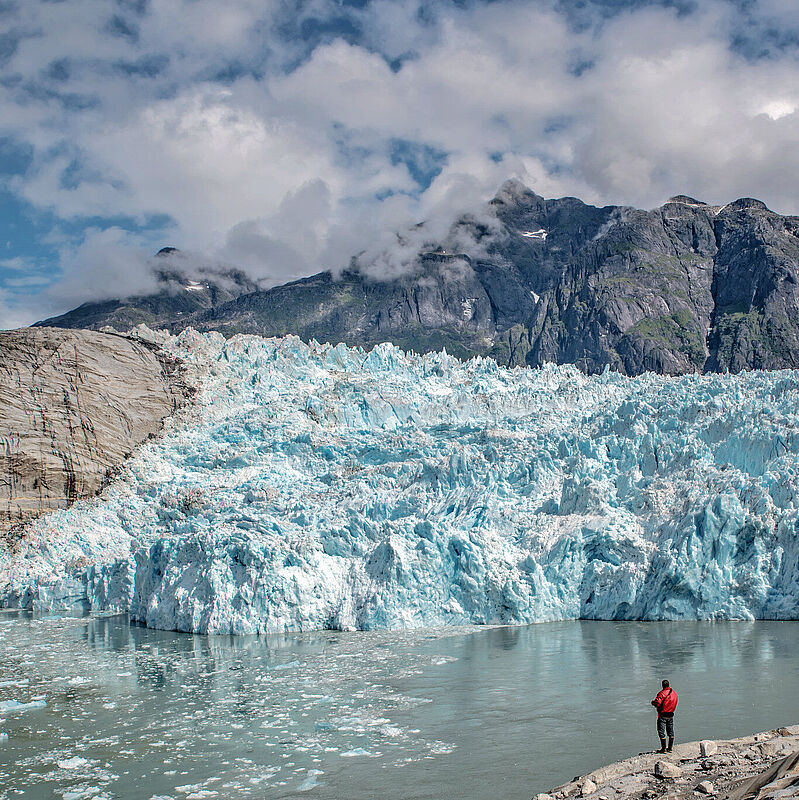 Blick auf einen Gletscher in den USA