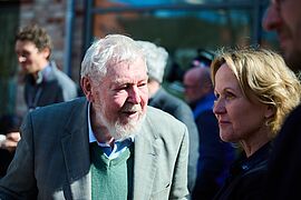 Stiftungsgründer Michael Succow im Gespräch mit Steffi Lemke