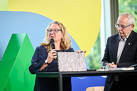 Svenja Schulze auf der Bühne