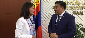 Rita Schwarzelühr-Sutter zu Regierungsberatungen in der Mongolei 