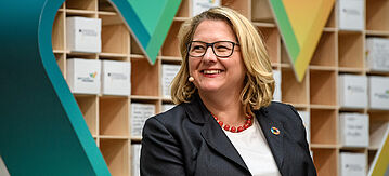 Svenja Schulze bei der Veranstaltung Wir schafft Wunder