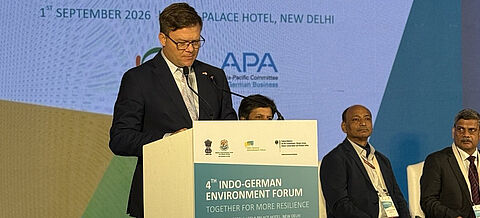 Carsten Schneider kicked off the 4th Indo-German Environment Forum in New Delhi