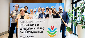 Bettina Hagedorn, Parlamentarische Staatssekretärin beim Bundesumweltminister - Auszeichnung der Gewinnerprojekte des UN-Dekade Projektwettbewerbs 2025 Stadtnatur im BMUKN in Berlin.