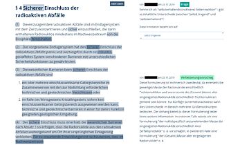 Screenshot des Kommentierverfahrens. Kommentare stehen rechts neben dem Referentenentwurf der Verordnung.