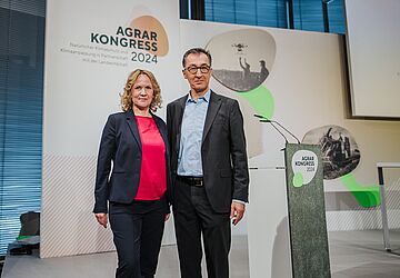 Bundesumweltministerin Steffi Lemke und Bundeslandwirtschaftsminister Cem Özdemir