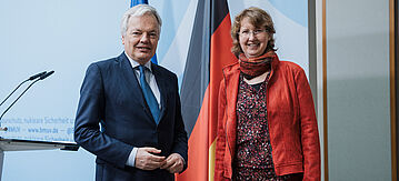 Christiane Rohleder und Didiers Reynders