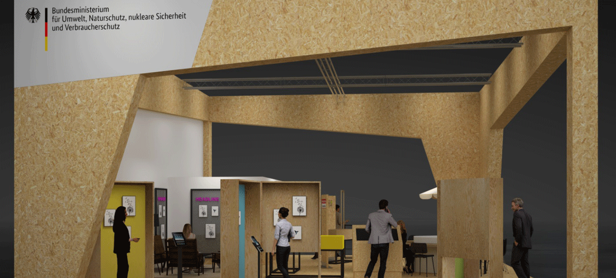 Grafik des BMUV Ausstellungsstandes
