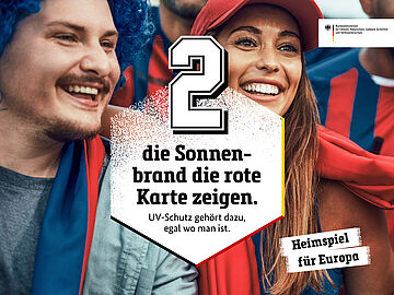Sonnenbrand die rote Karte zeigen