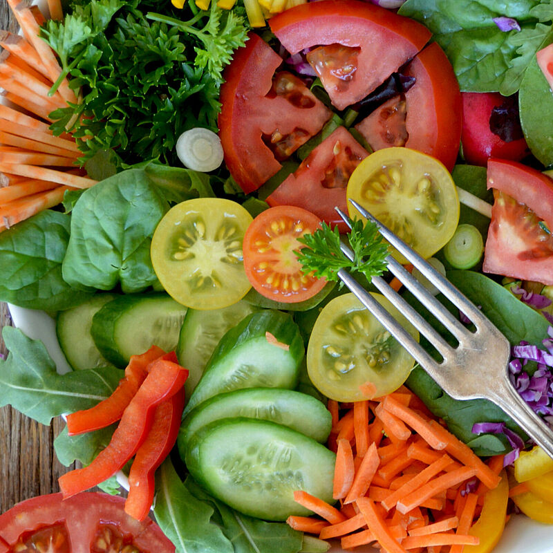 Eine Schüssel mit Salat.